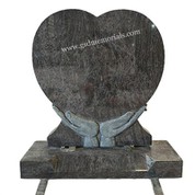 Heart in Hands Headstone