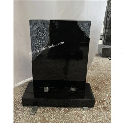 Butterfly and Roses Headstone